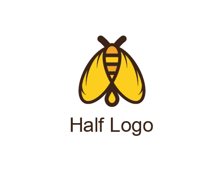 honeybee icon with large wings