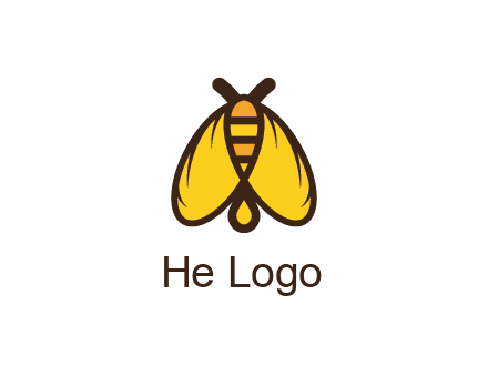 honeybee icon with large wings