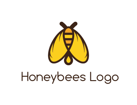 honeybee icon with large wings