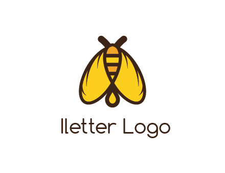 honeybee icon with large wings
