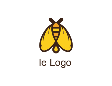 honeybee icon with large wings