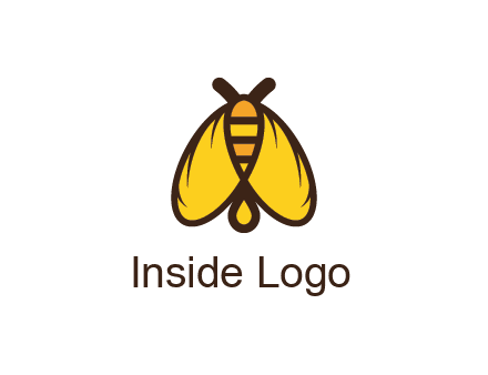 honeybee icon with large wings