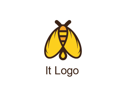 honeybee icon with large wings