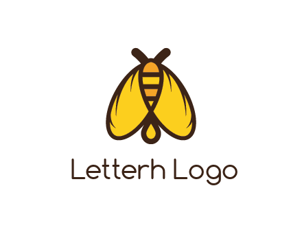 honeybee icon with large wings