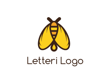 honeybee icon with large wings