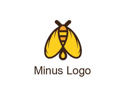 honeybee icon with large wings