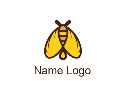 honeybee icon with large wings