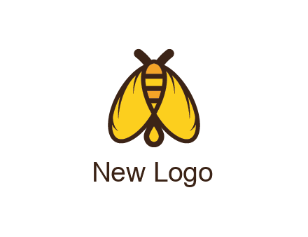 honeybee icon with large wings