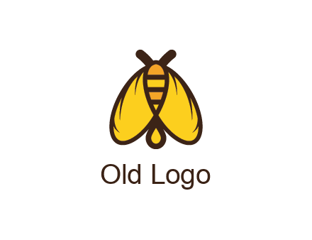 honeybee icon with large wings