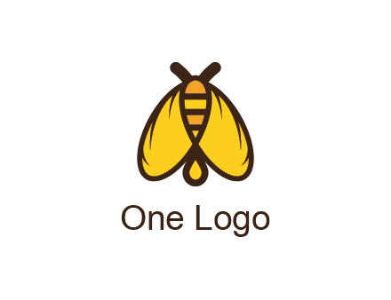 honeybee icon with large wings