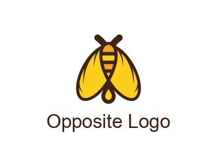 honeybee icon with large wings