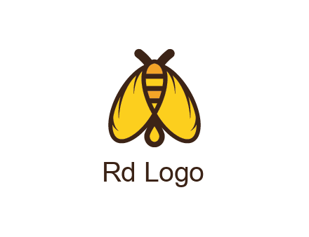 honeybee icon with large wings