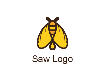 honeybee icon with large wings