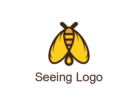 honeybee icon with large wings