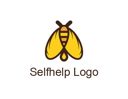 honeybee icon with large wings