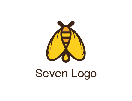 honeybee icon with large wings