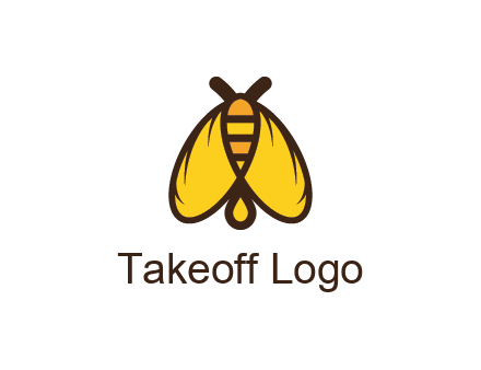honeybee icon with large wings