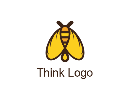 honeybee icon with large wings