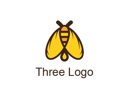 honeybee icon with large wings