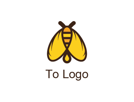 honeybee icon with large wings