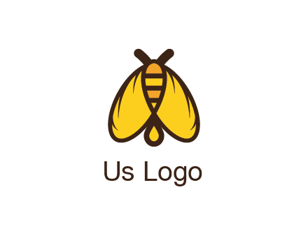 honeybee icon with large wings