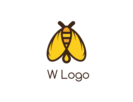 honeybee icon with large wings