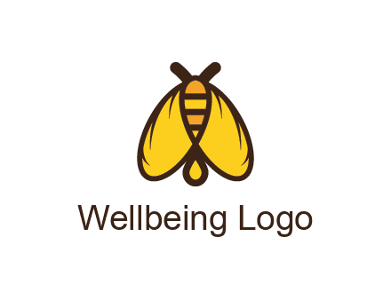 honeybee icon with large wings