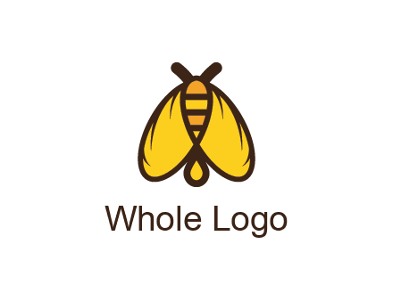 honeybee icon with large wings