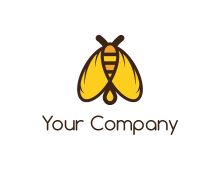 honeybee icon with large wings