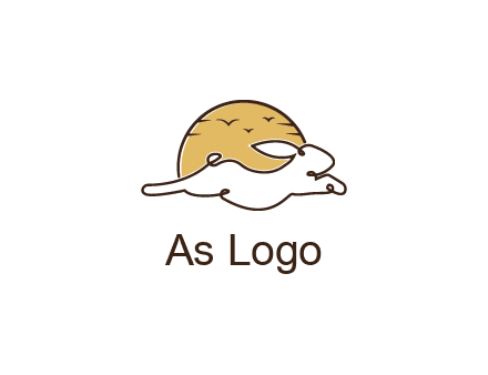 rabbit and sun pet logos