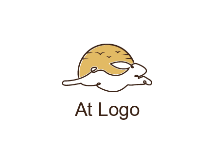 rabbit and sun pet logos