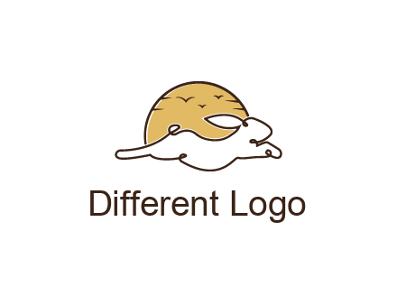 rabbit and sun pet logos