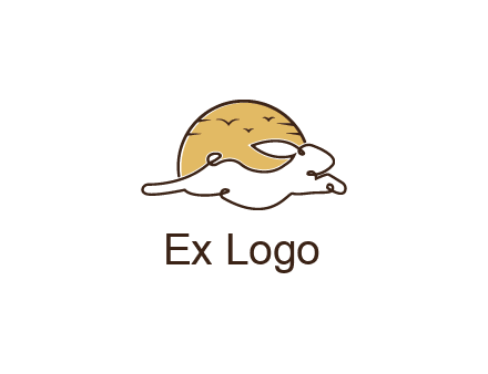 rabbit and sun pet logos