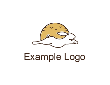 rabbit and sun pet logos