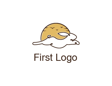 rabbit and sun pet logos