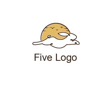 rabbit and sun pet logos