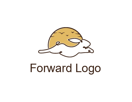 rabbit and sun pet logos