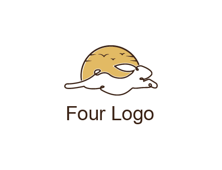 rabbit and sun pet logos