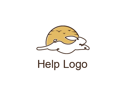 rabbit and sun pet logos