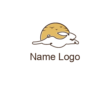 rabbit and sun pet logos