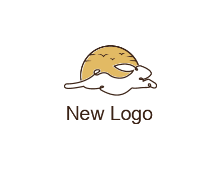 rabbit and sun pet logos