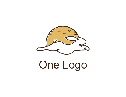 rabbit and sun pet logos