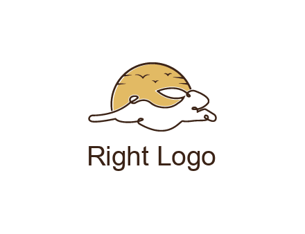 rabbit and sun pet logos