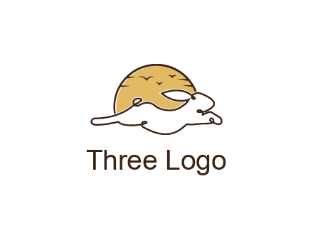 rabbit and sun pet logos