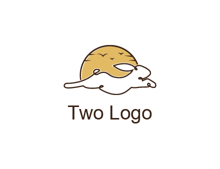 rabbit and sun pet logos