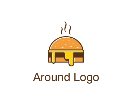 burger with steam and dripping cheese