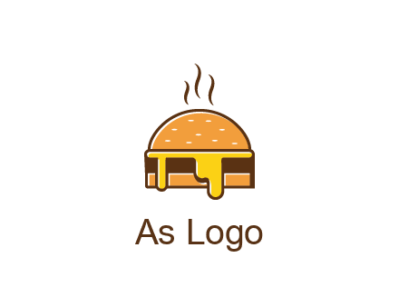 burger with steam and dripping cheese
