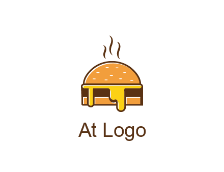 burger with steam and dripping cheese