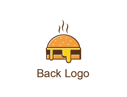 burger with steam and dripping cheese