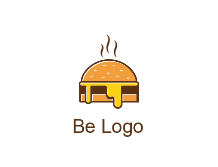 burger with steam and dripping cheese